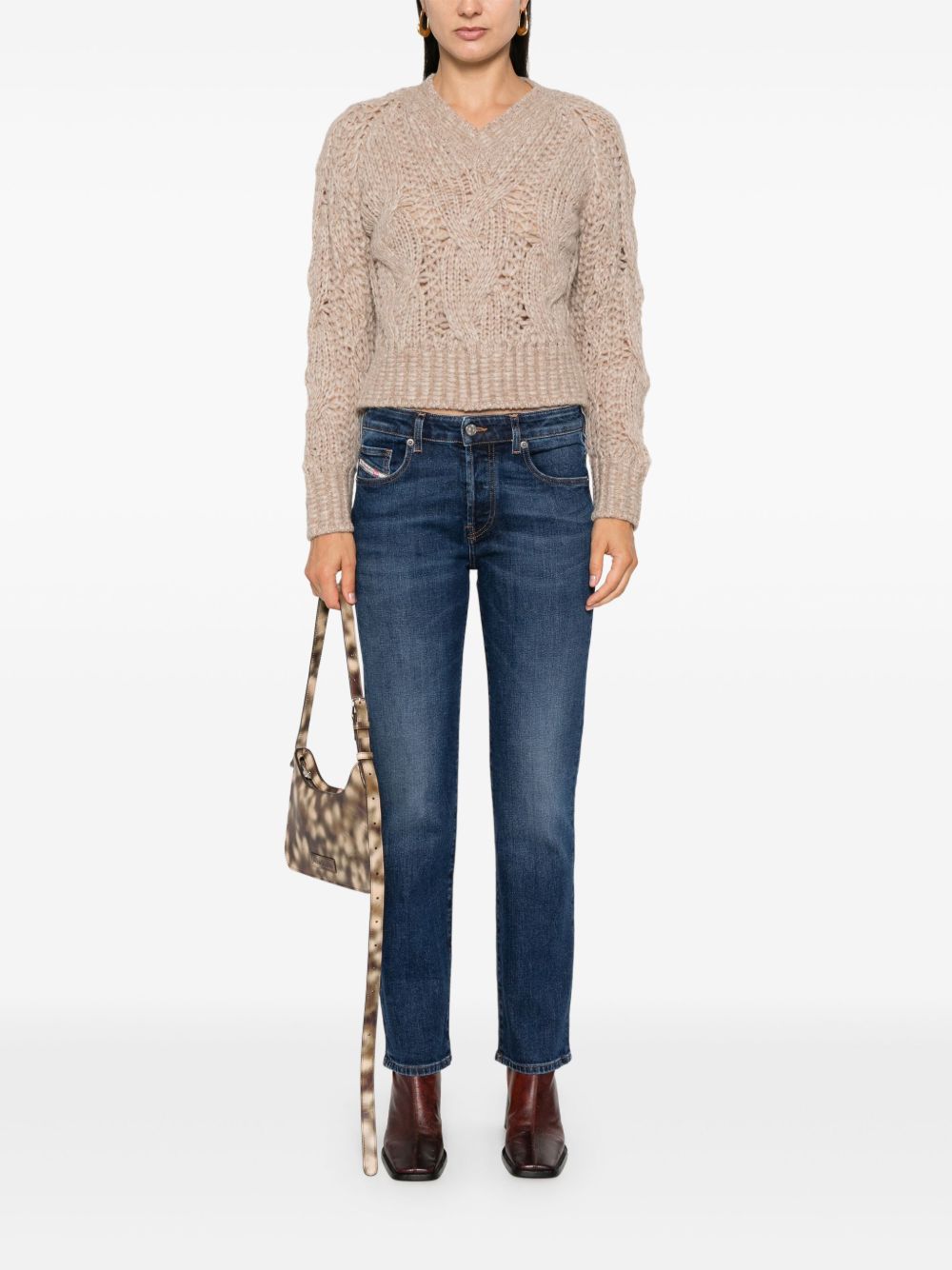 Indigo Blue Straight-Leg Jeans