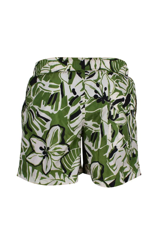 Floral Print Nylon Swim Shorts
