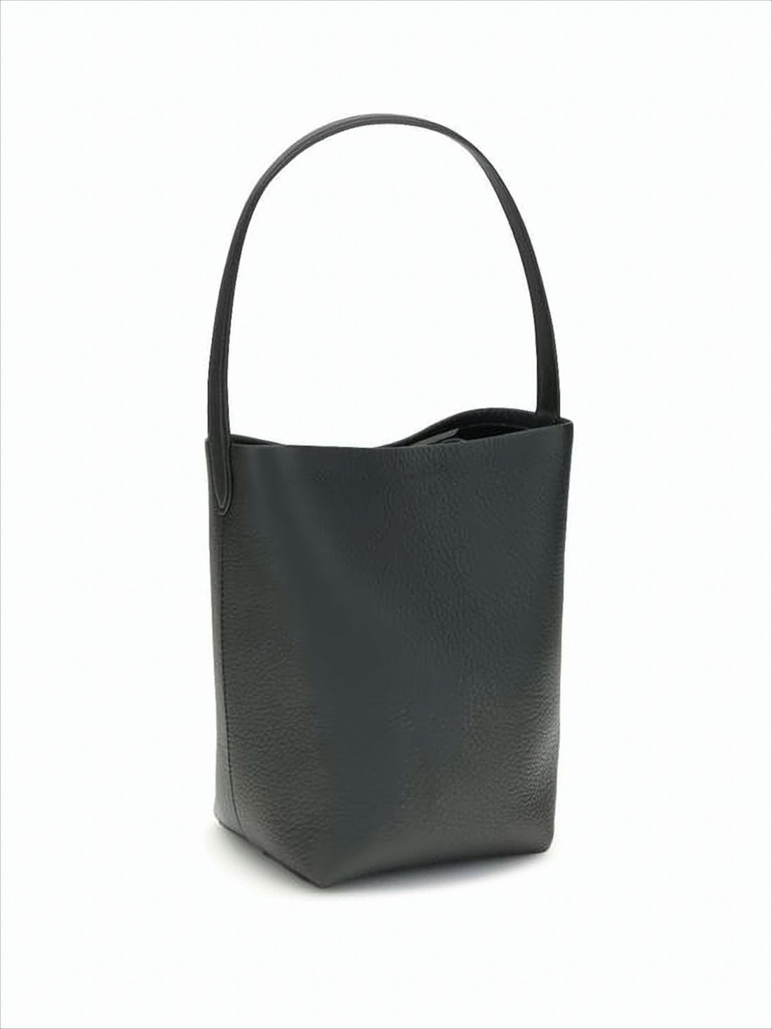 Textured Calf Leather Small Tote Bag