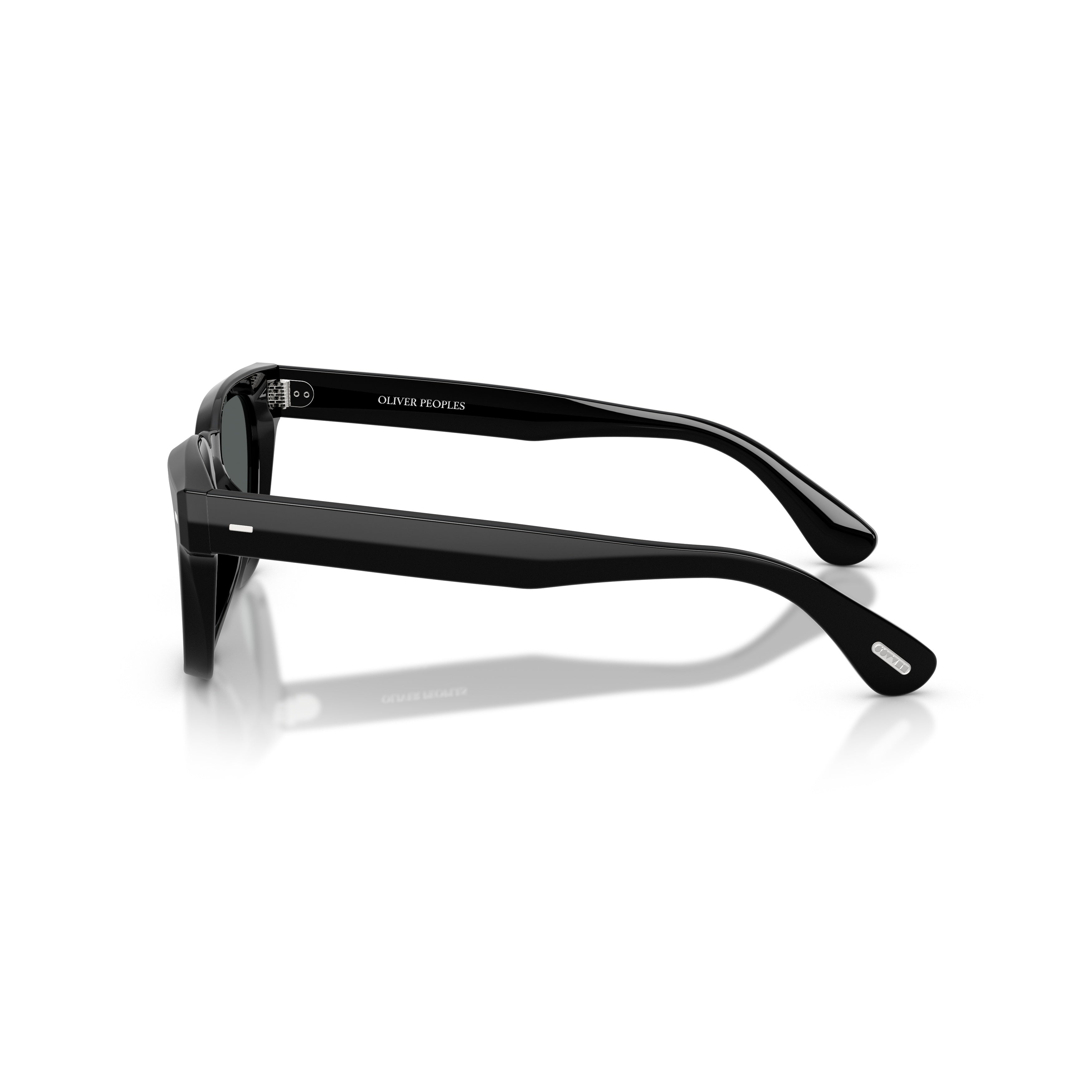 0ov5601su Rectangular Frame Sunglasses with Glossy Acetate Finish
