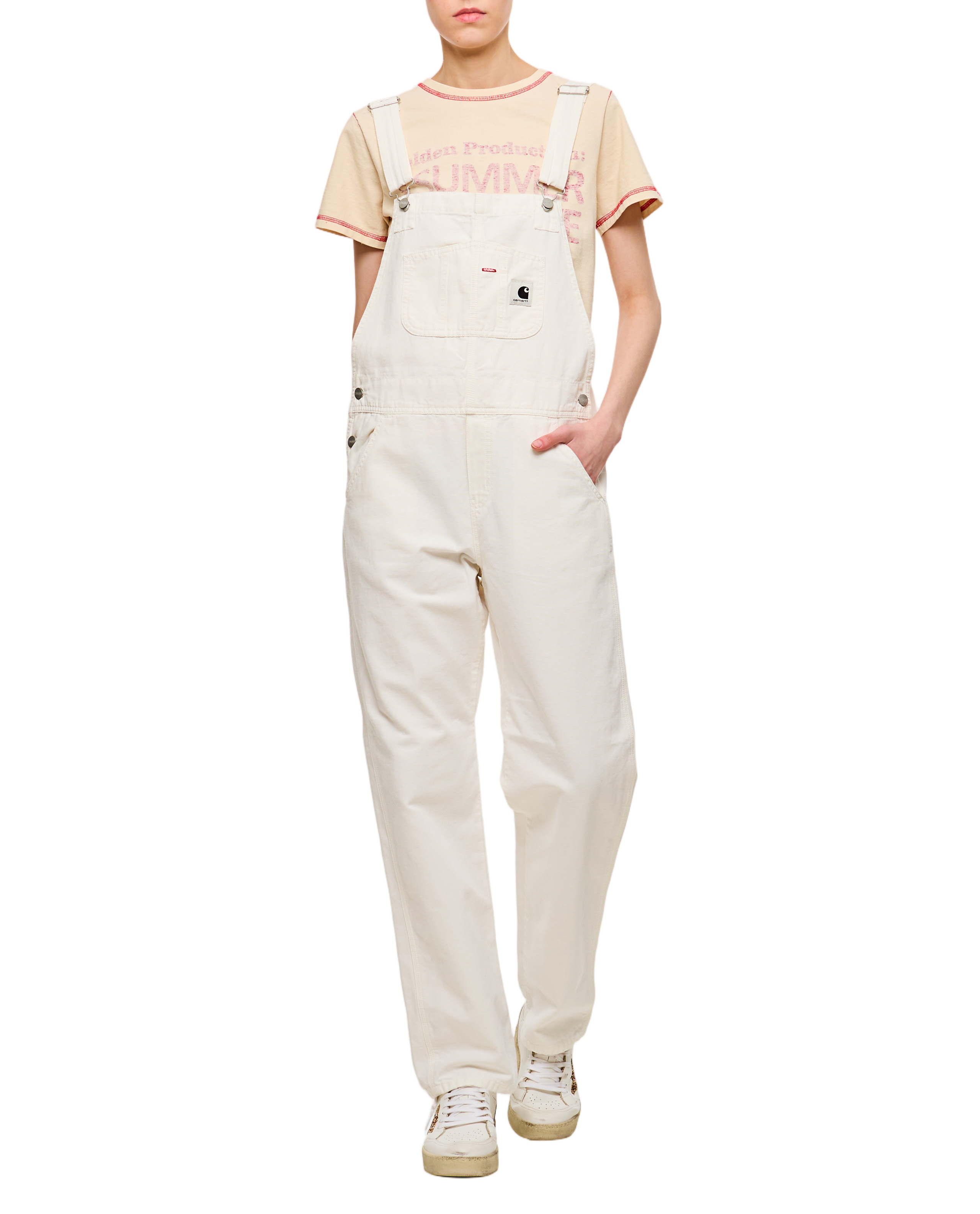 Wide-Cut Dungarees with Adjustable Shoulder Straps
