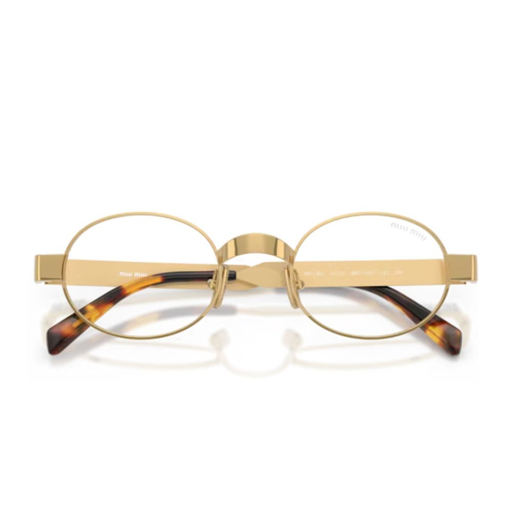 Oval Frame Sunglasses in Satin Gold-tone Metal