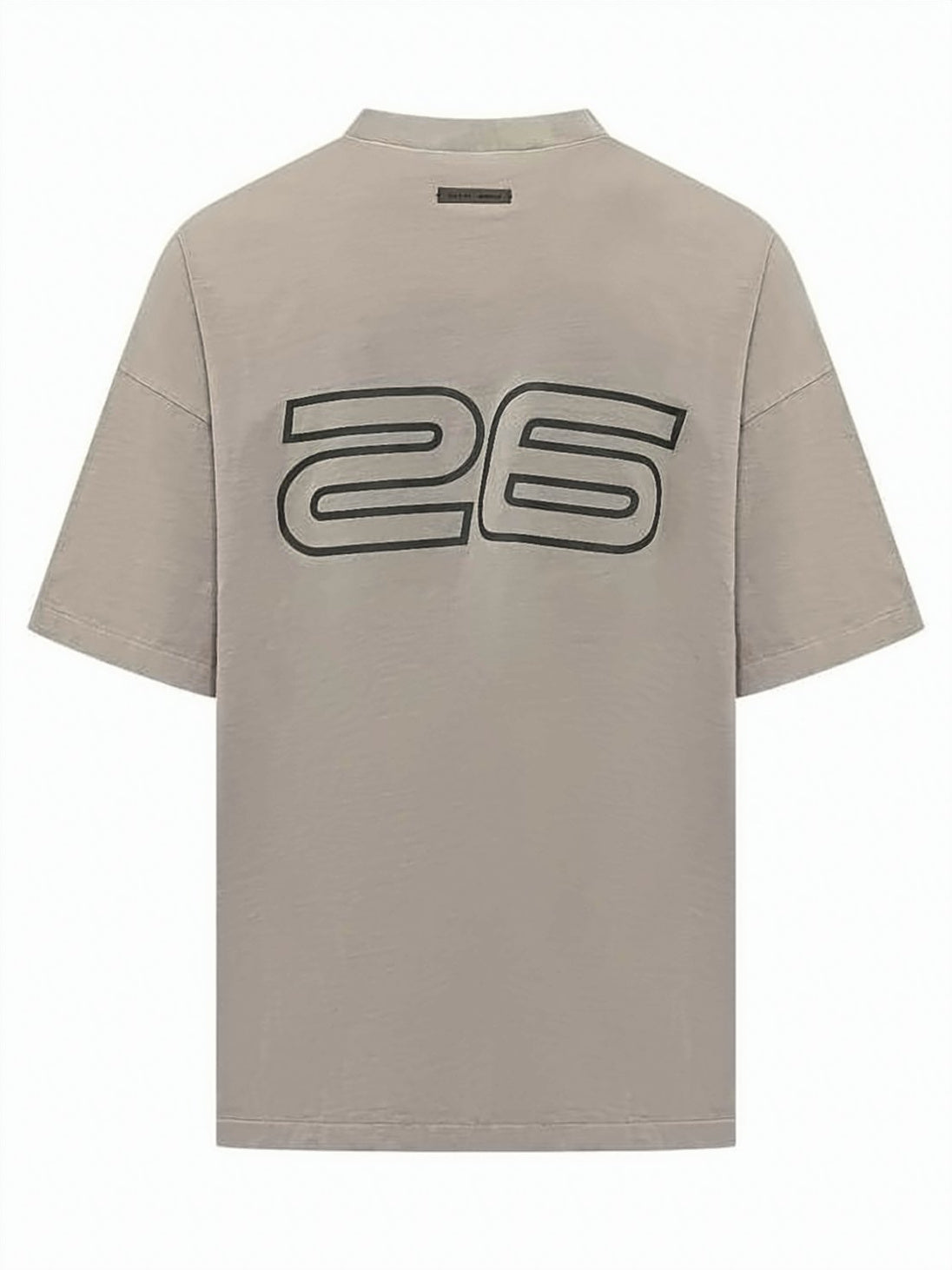 Boxy-Fit Cotton T-Shirt with Bold Graphic and Number Detail