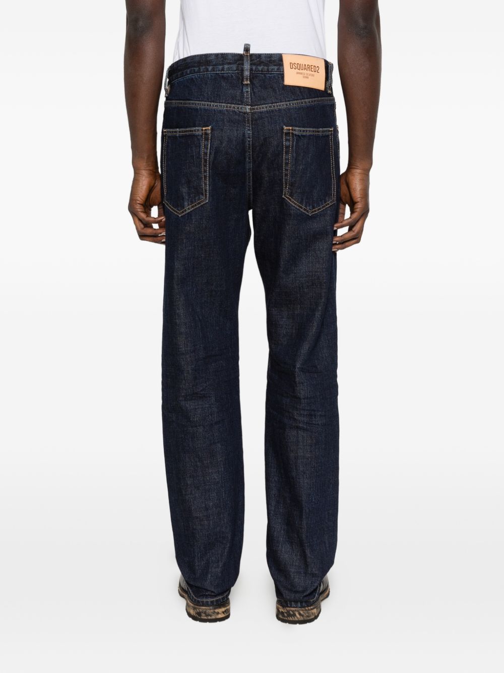 Dark Indigo Straight-Leg Denim Jeans
