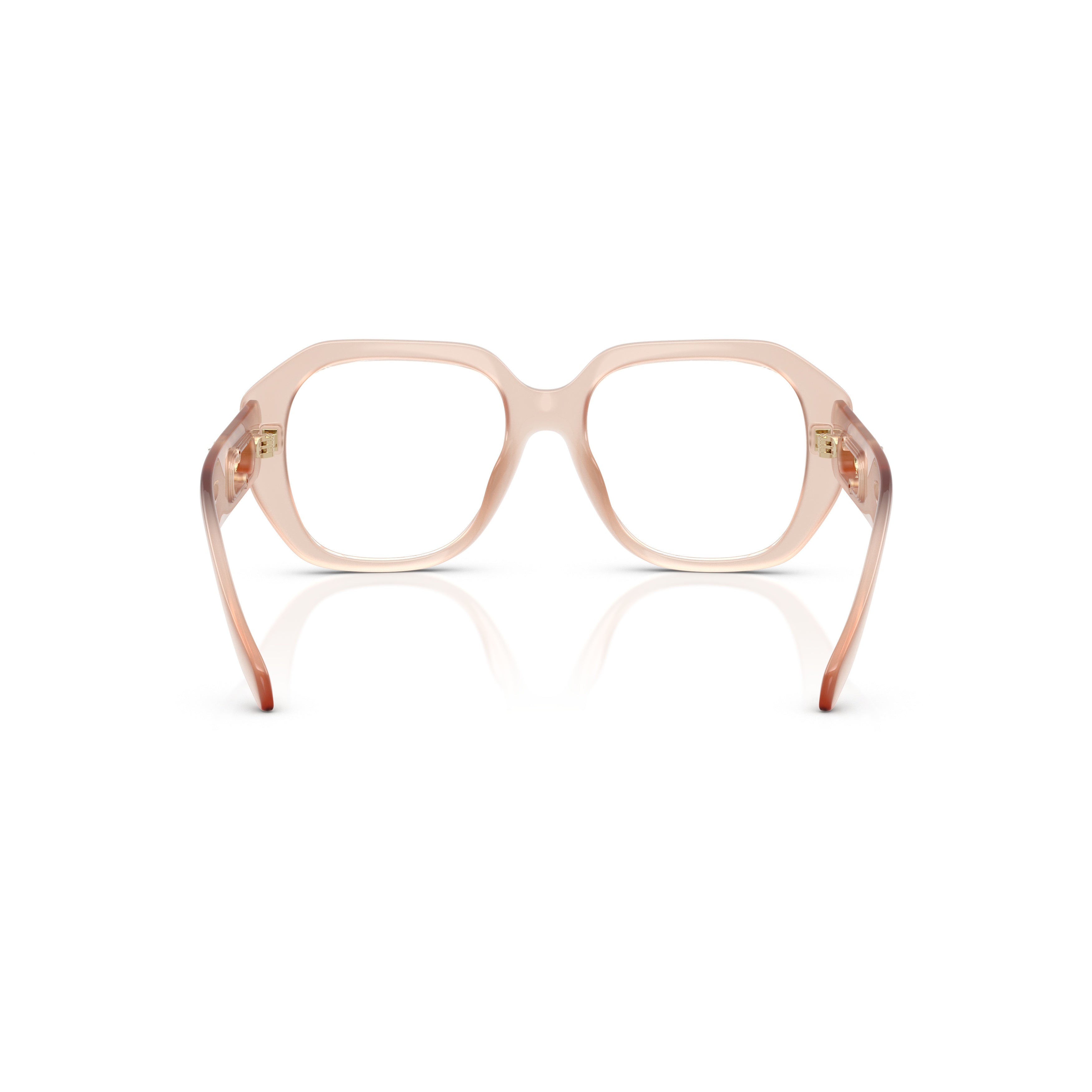 0mk4148u Oversized Square Frames with Translucent Blush Finish