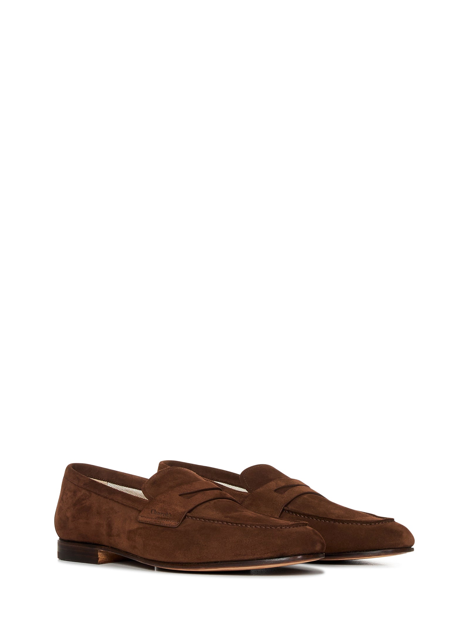 Maltby Burnt-Colored Suede Penny Loafer