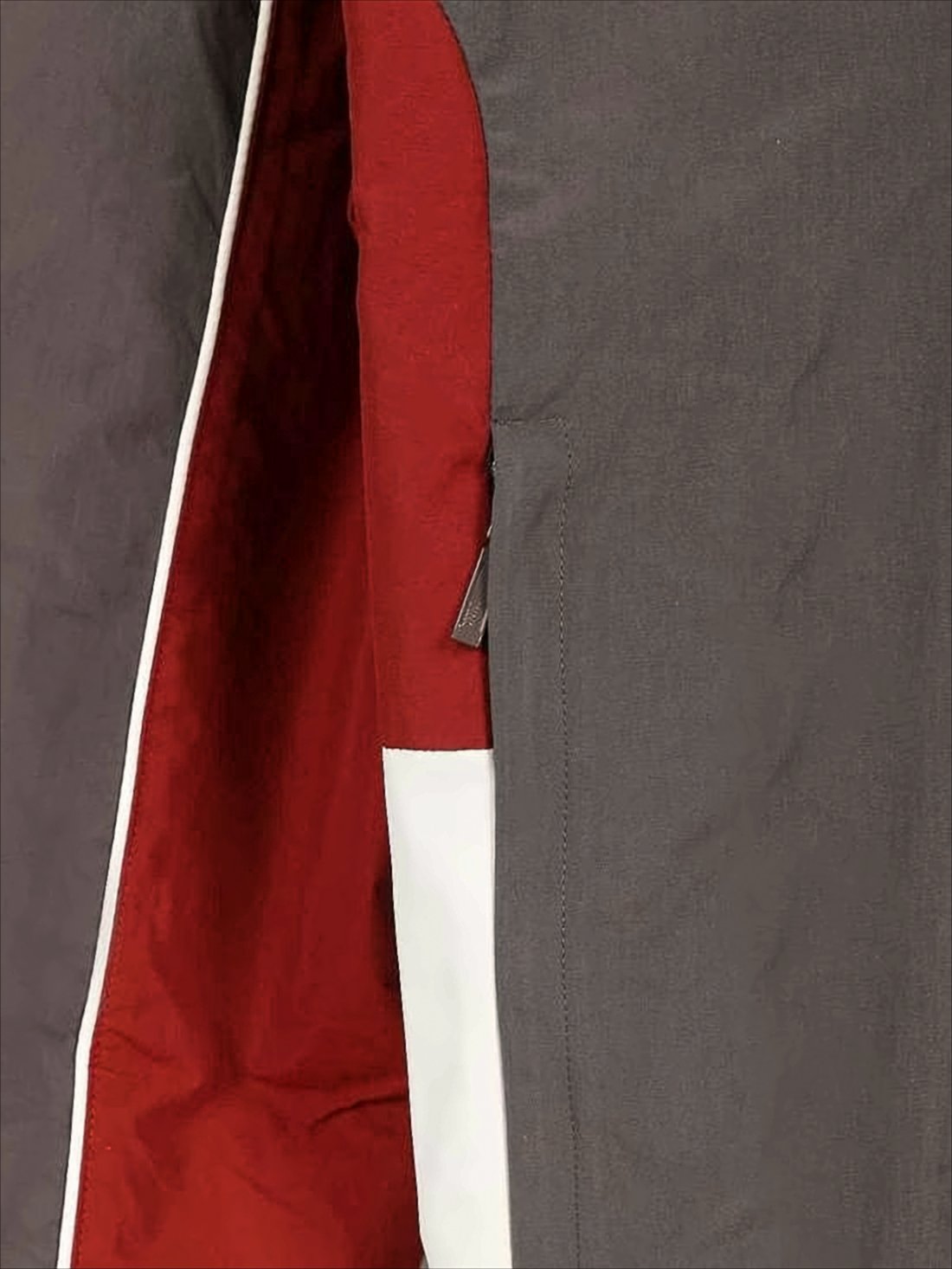 Sporty Nylon Jacket with Color-Block Design