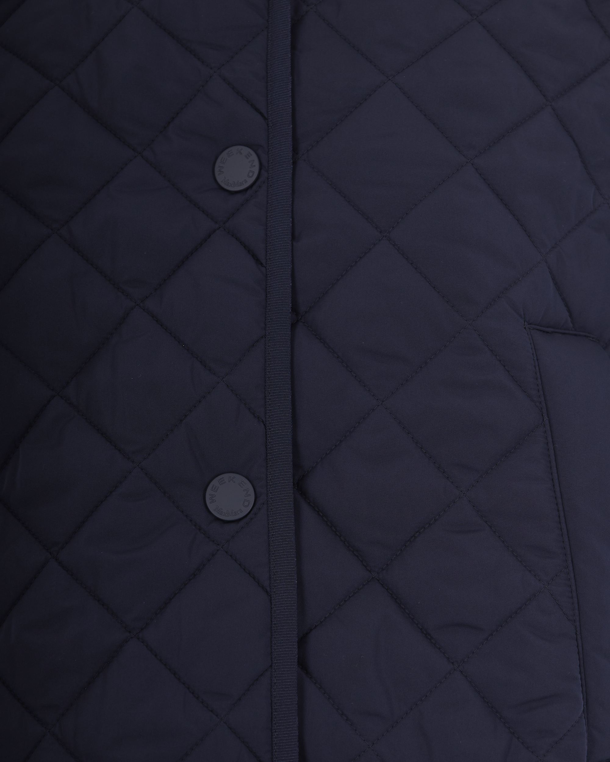 Blue Quilted Jacket