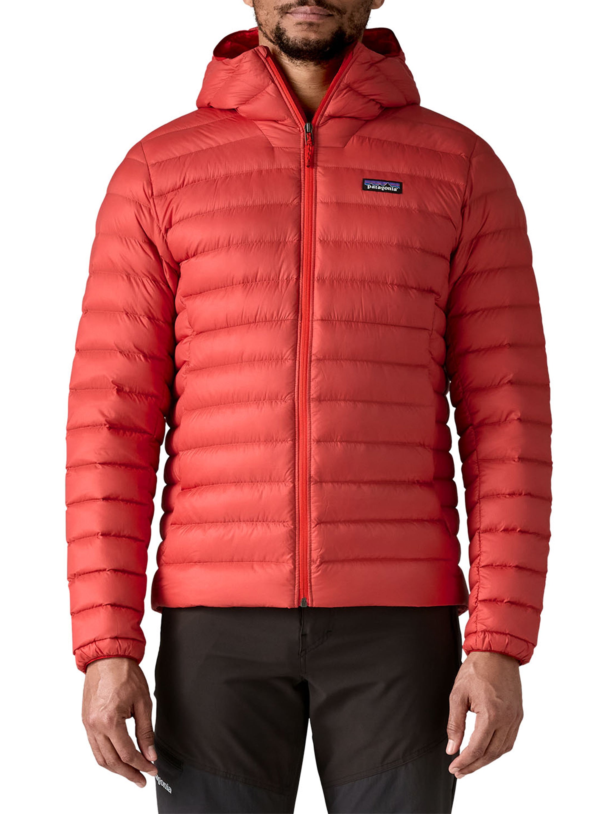 Red Down Hoodie Hoody Down Hoodie