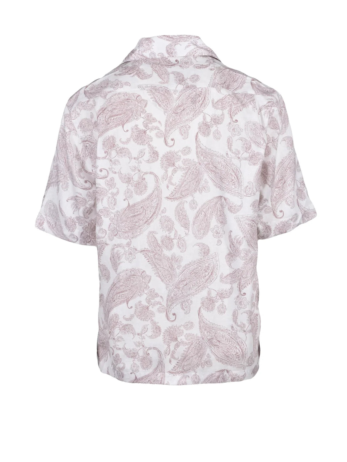 White Pink Linen Cotton Shirt