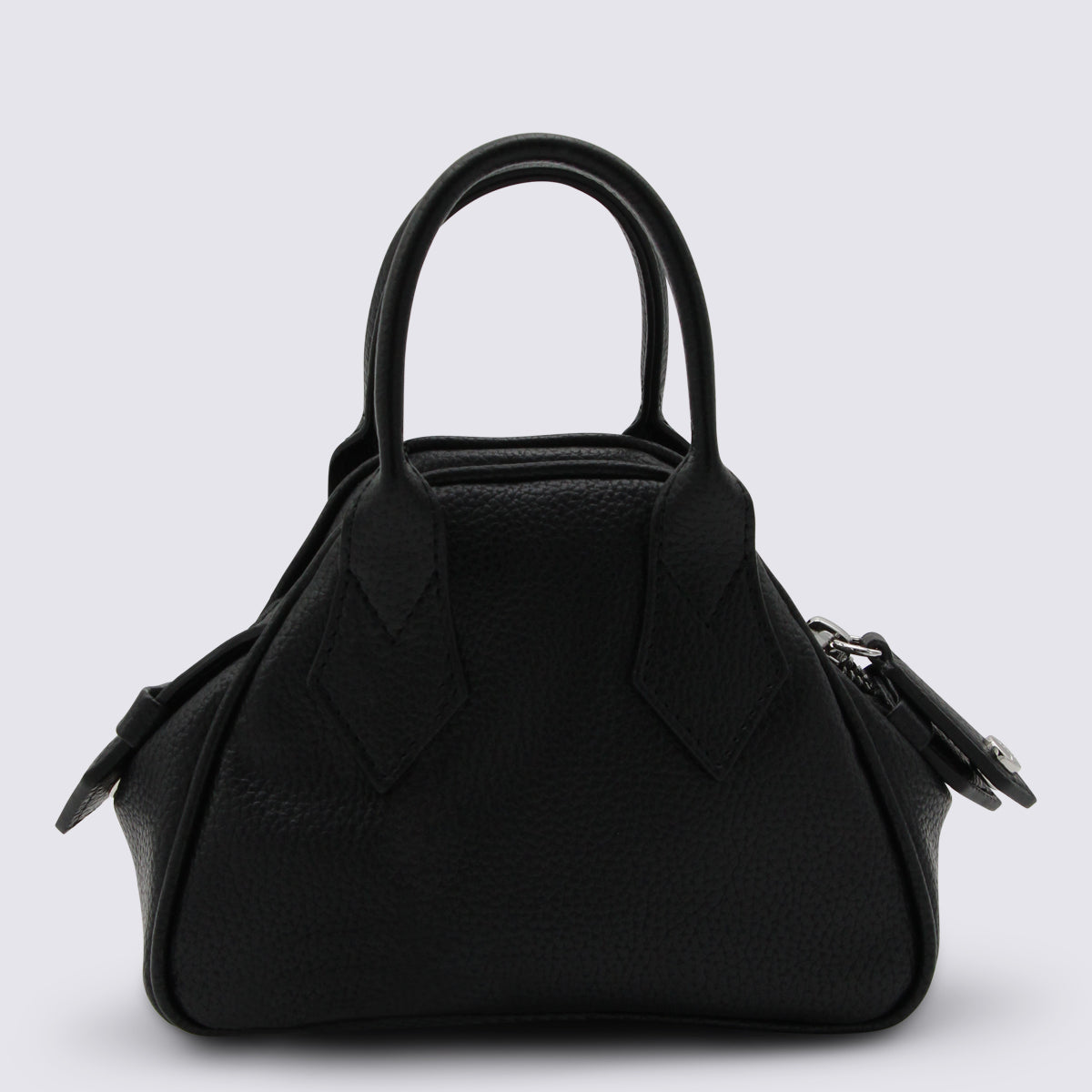 Black Top Handle Bag
