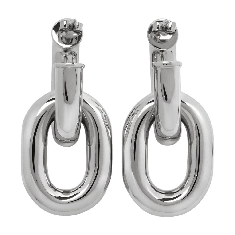 Xl Link Hoops Earring - Silver - Brass