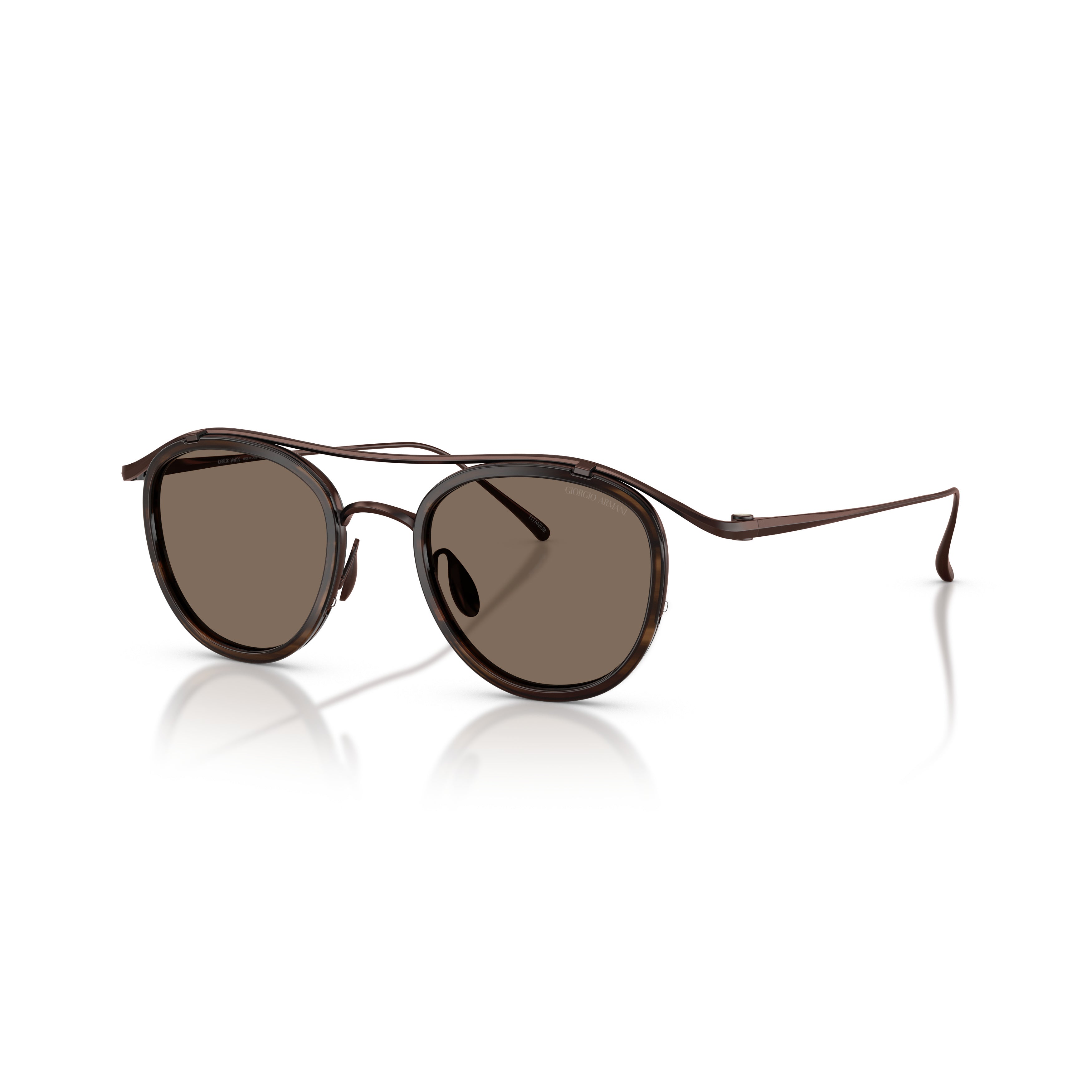 0ar6179t Titanium Frame Sunglasses with Double Bridge