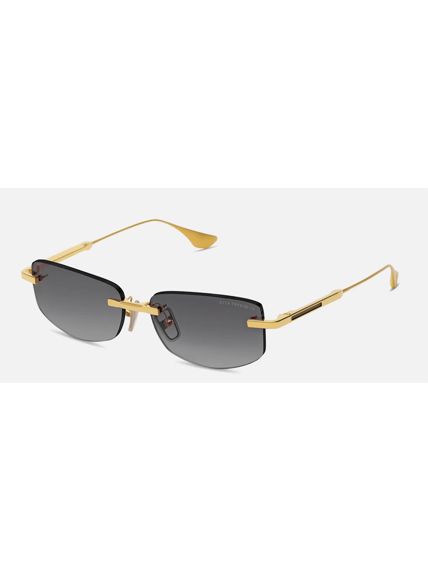Rectangular Metallic Finish Dita Sunglasses