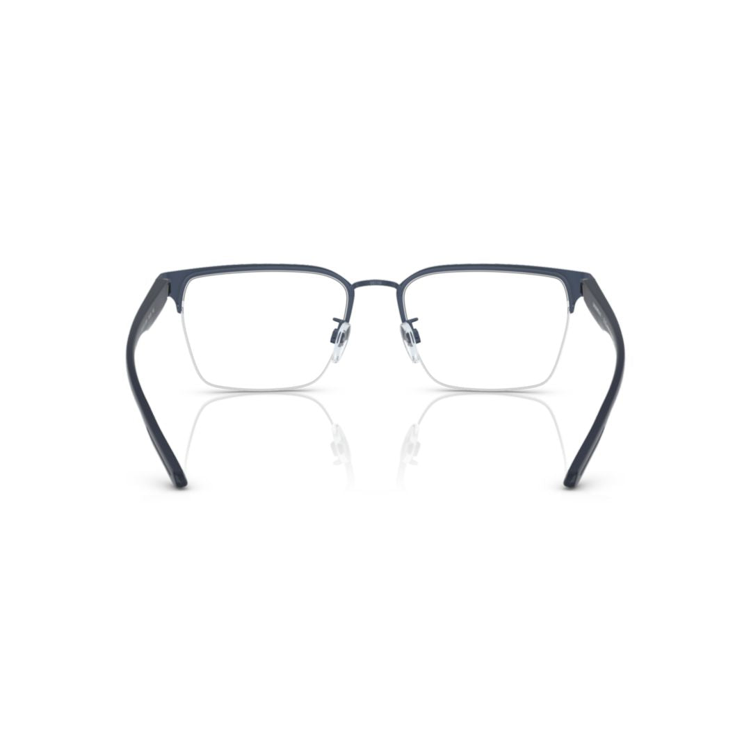 1137 Vista Semi-Rimless Metal Eyeglasses with Cut-Out Detail