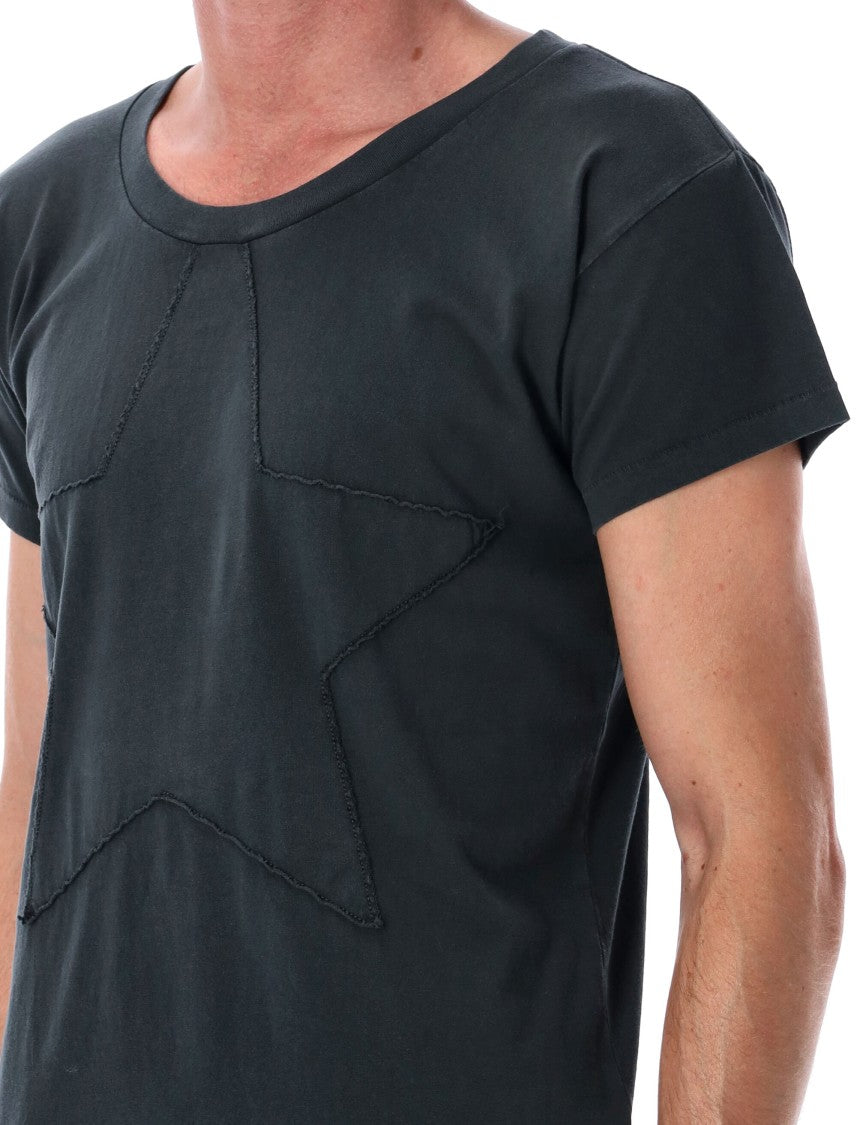 Star Patch Fitted Cotton T-Shirt