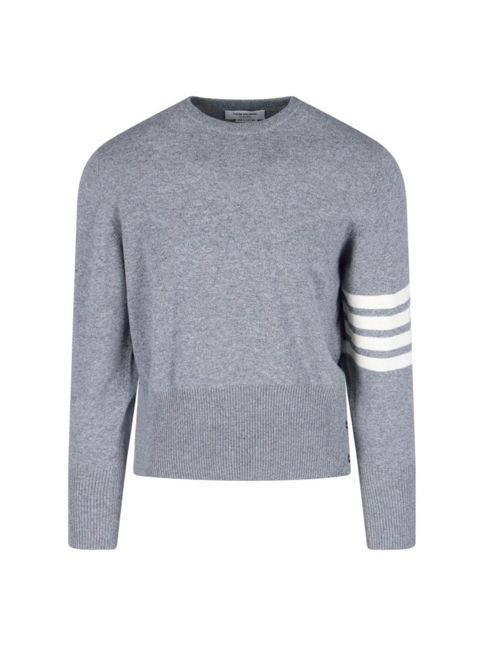 "Loopback 4-Bar" Sweater – Light Grey