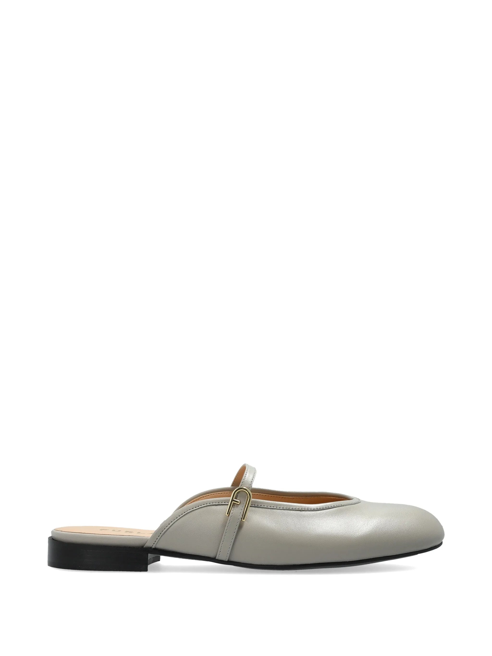 Etoile Ballerina Linen Flax Buckle Mules