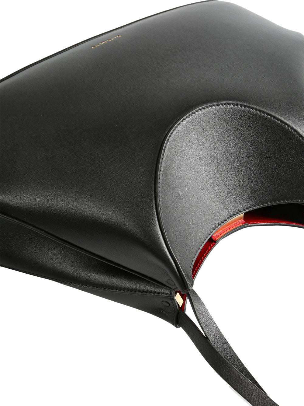 Structured Black Silk and Nylon Bag
