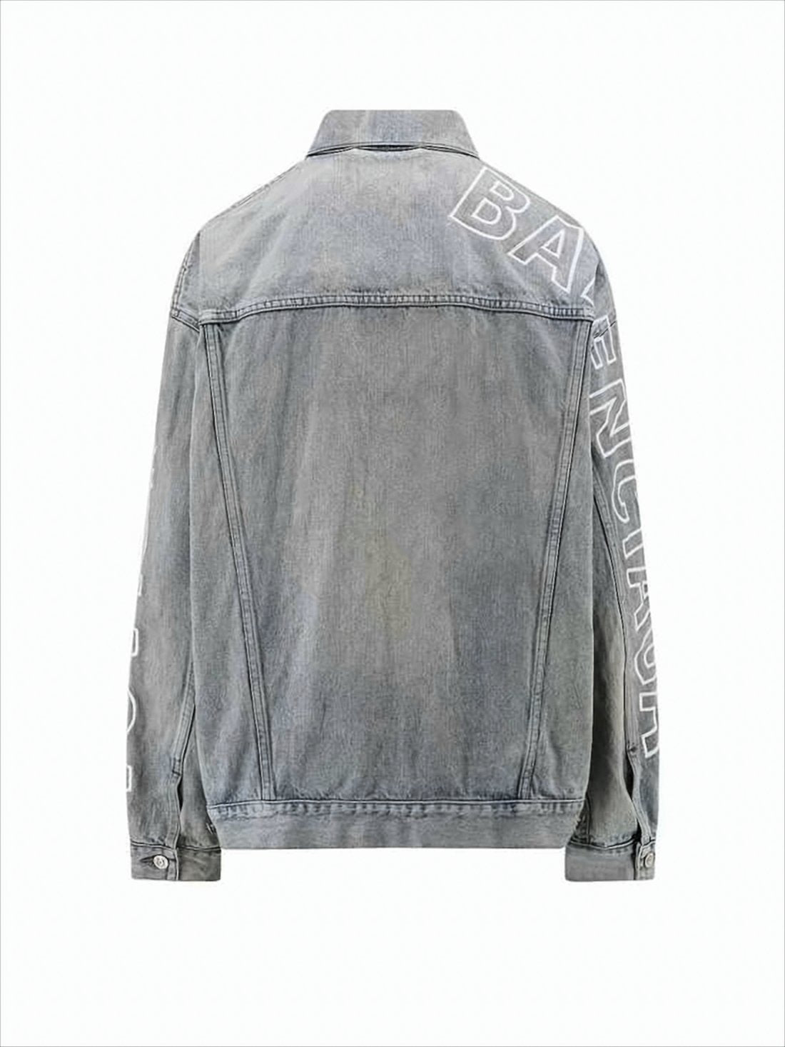 Faded Grey Denim Jacket