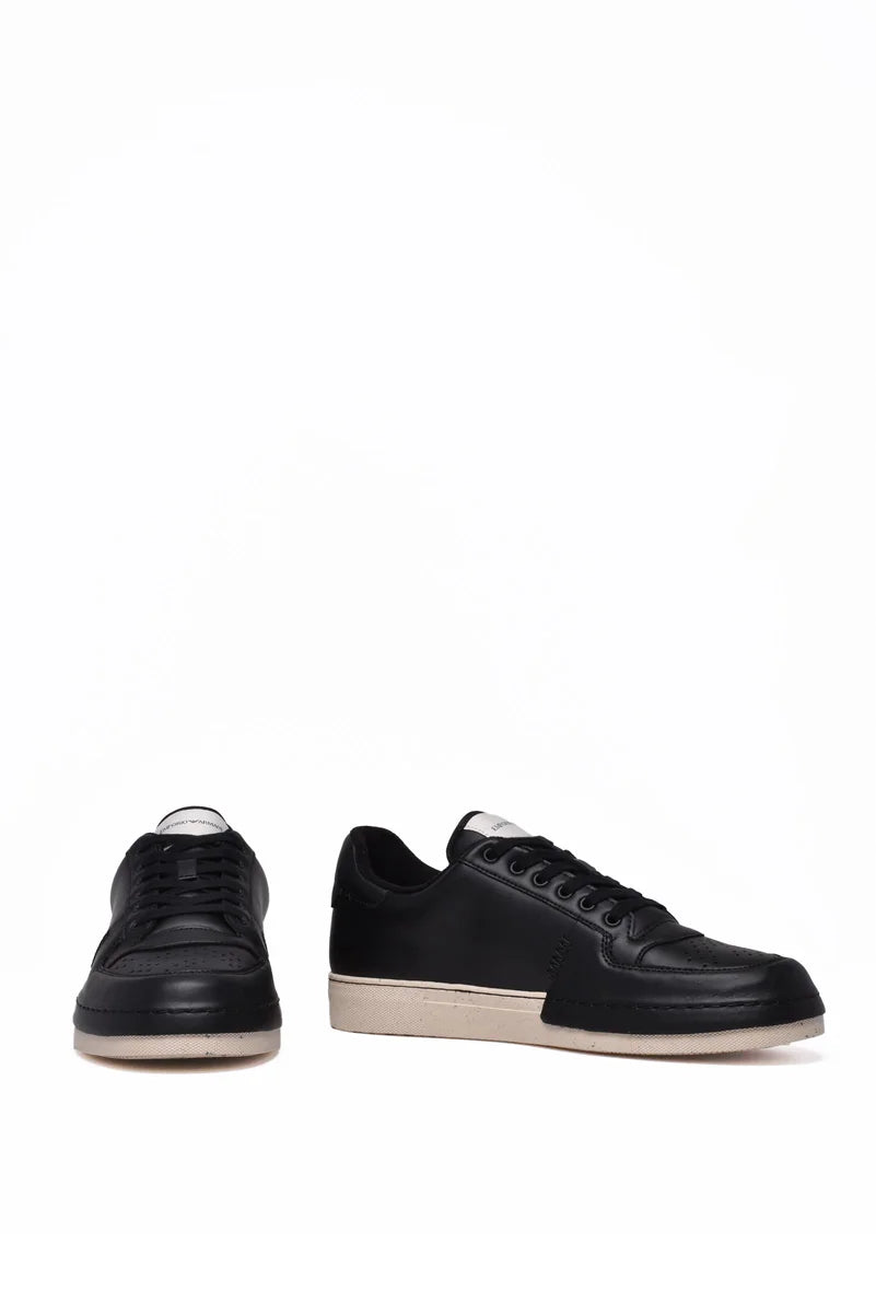 Leather Sneakers - Black