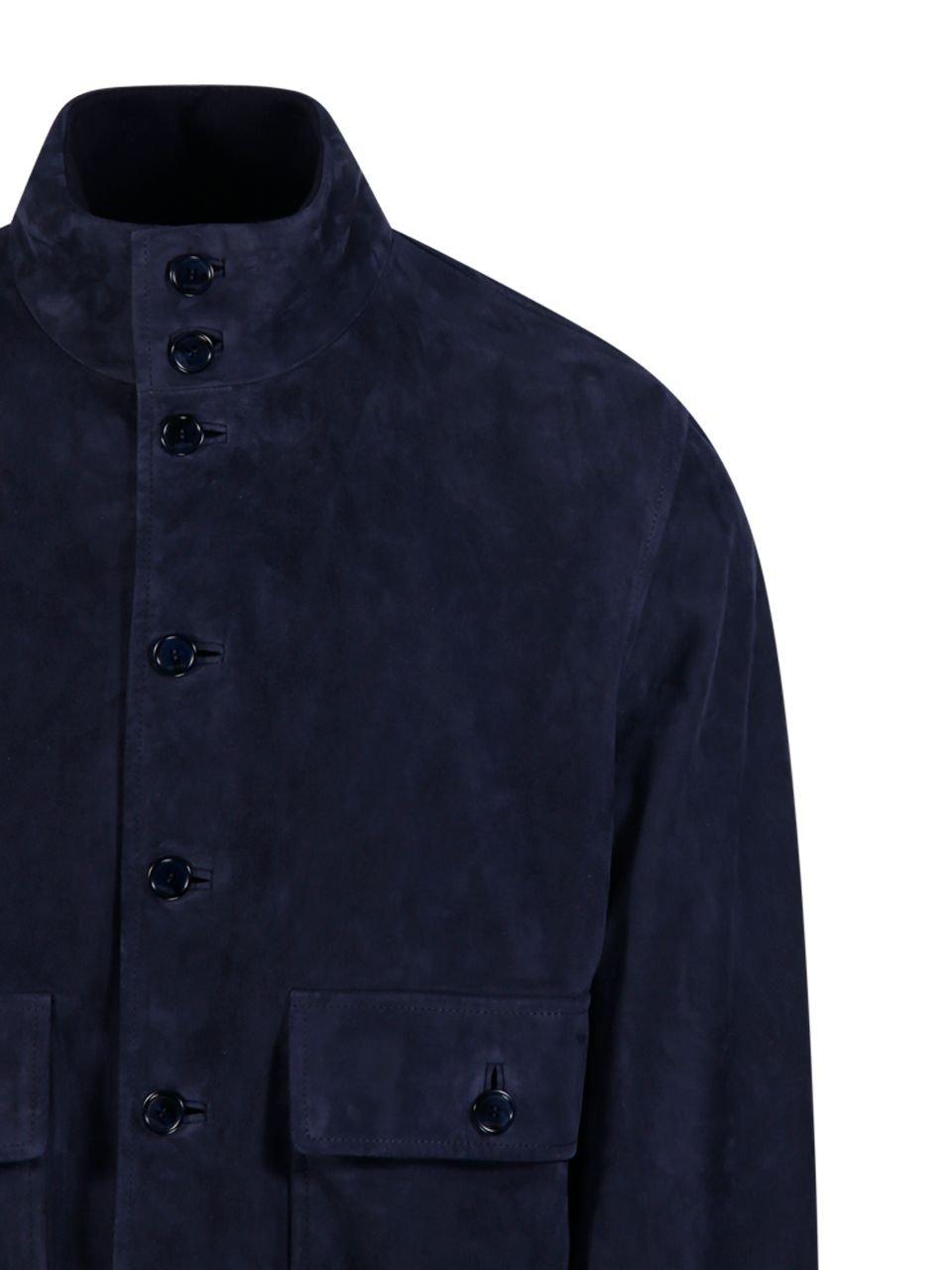 Luxurious Lamb Leather Bomber Jacket With Subtle Detailing