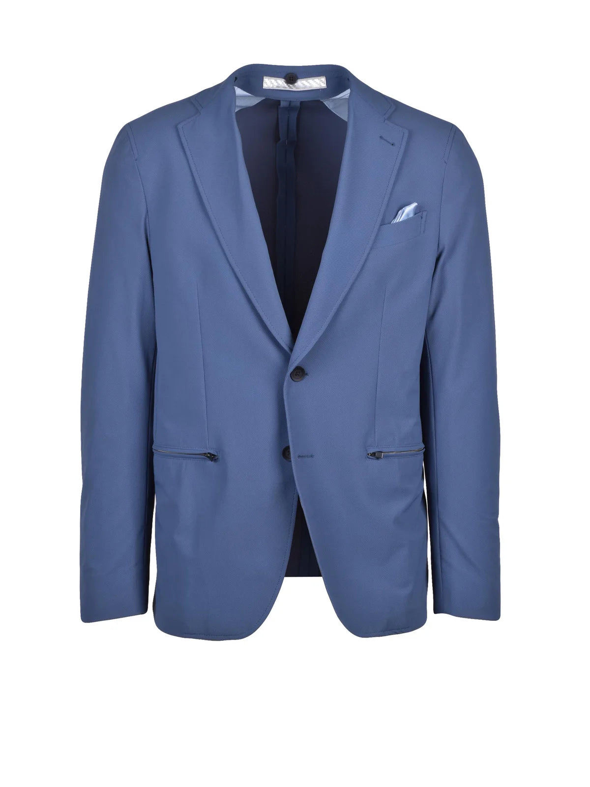 Blue Polyamide Elastane Stretch Jacket