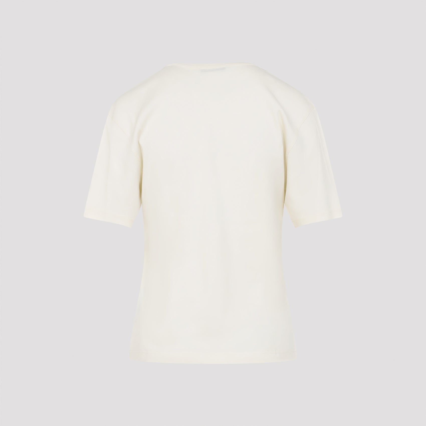 Minimalistic Cotton T-Shirt with Classic Crew Neckline