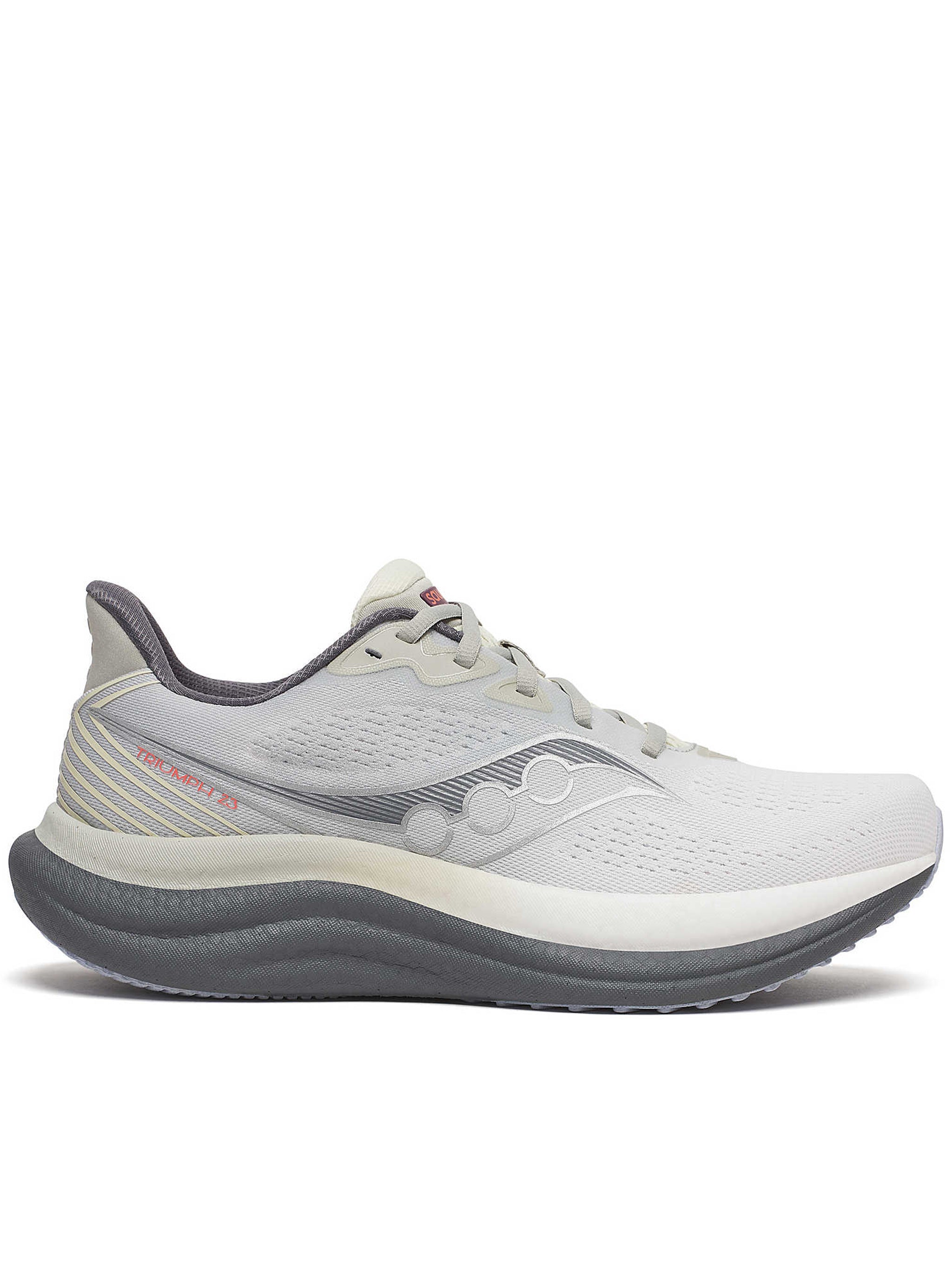 Light Grey Mesh Running Shoes with Cushioned Midsole