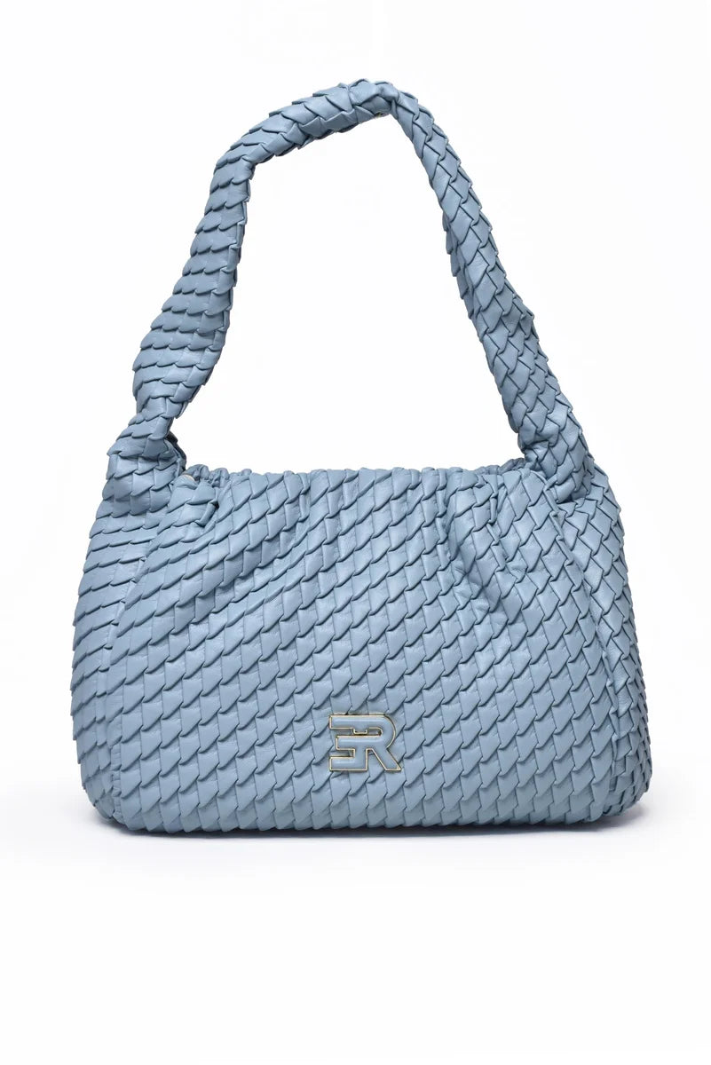 Teagan Hobo Crossbody Bag - Light Blue