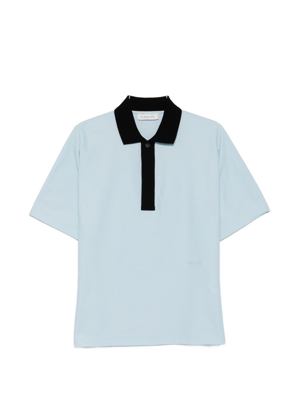 White Contrast Collar Short Sleeve Polo