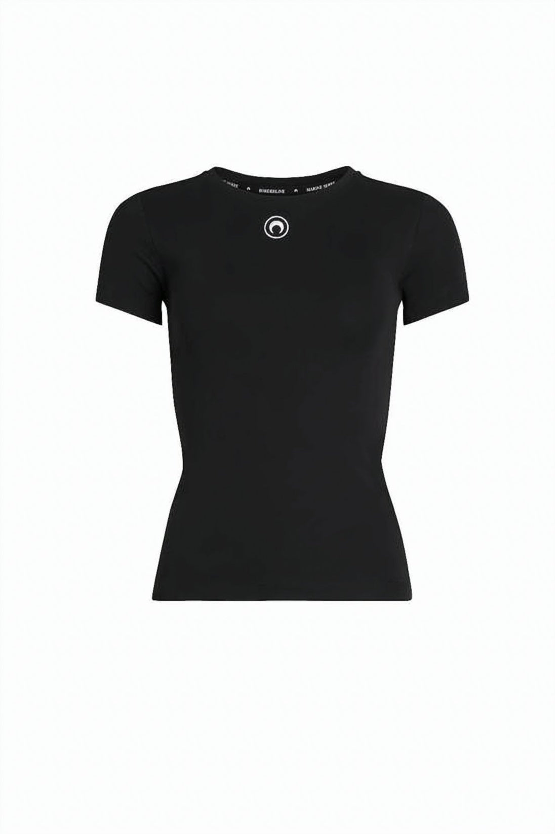 Fitted Black Short-Sleeve Top
