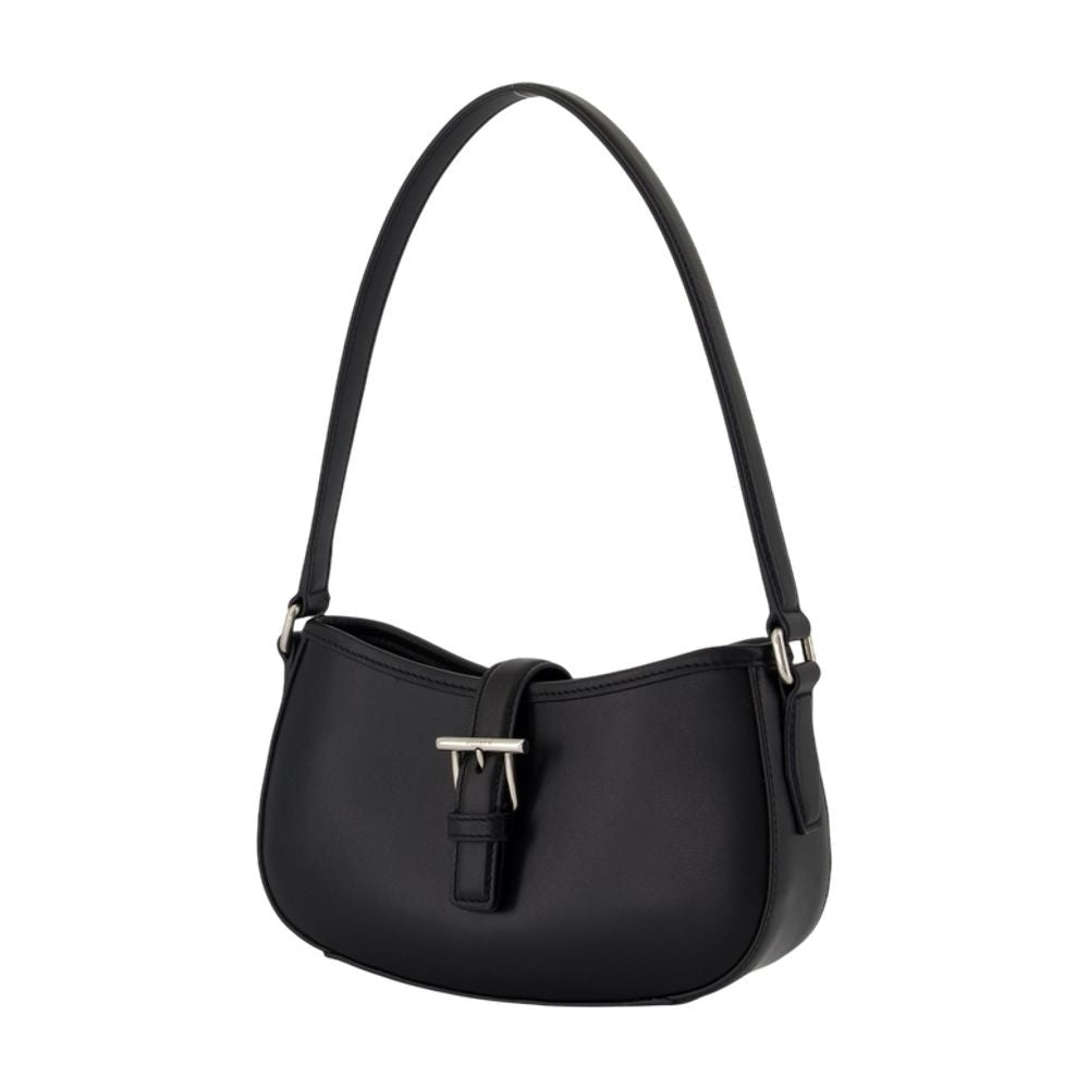 T Bar Mini Shoulder Bag - Leather - Black