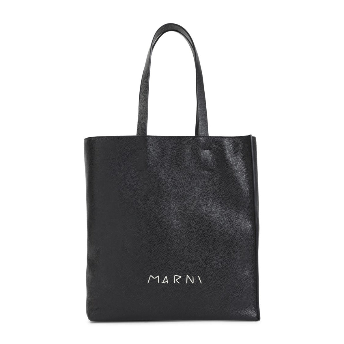 Black Calf Leather Tote Bag