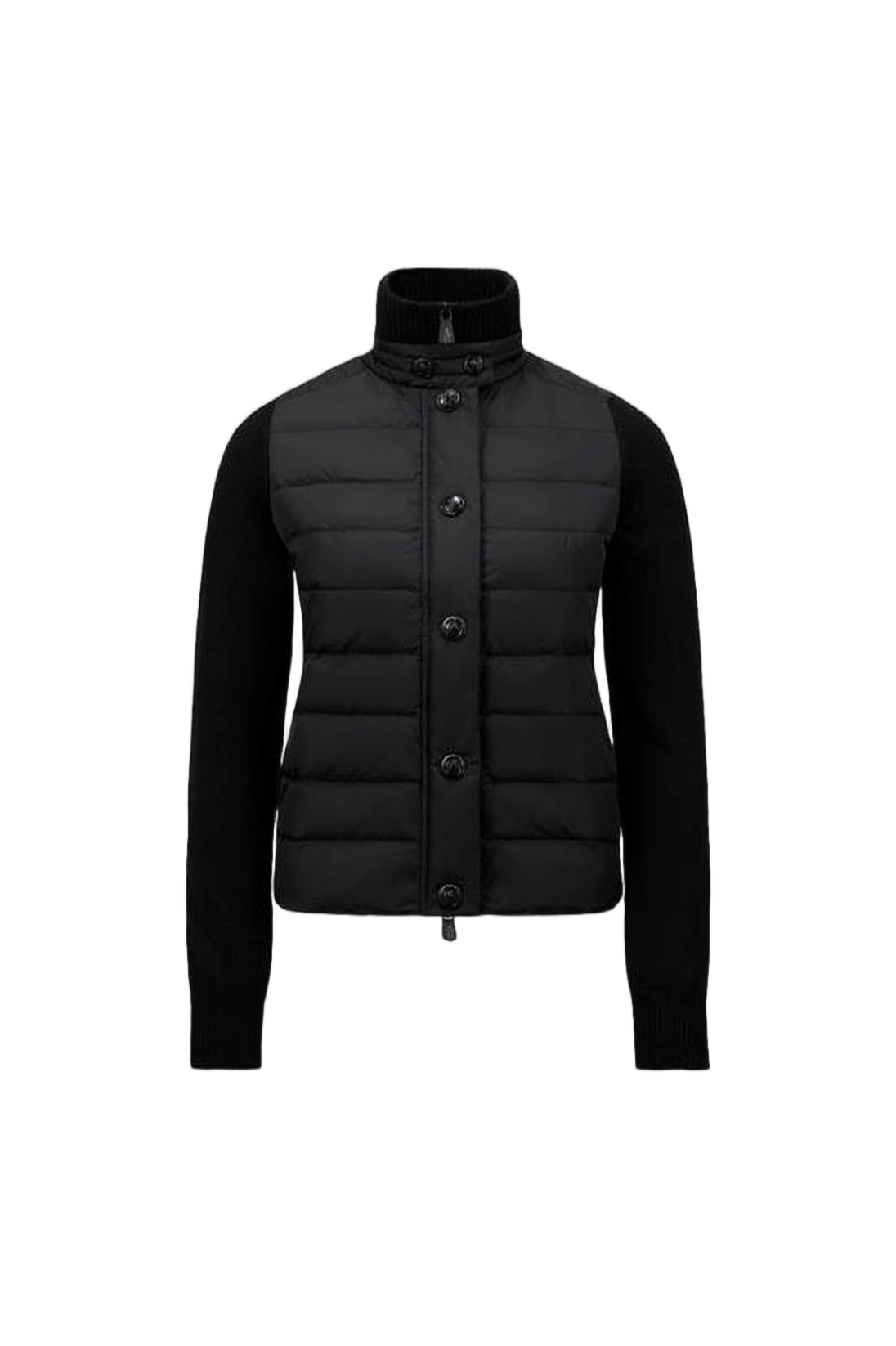 Quilted High-Collar Short Moncler Jacket