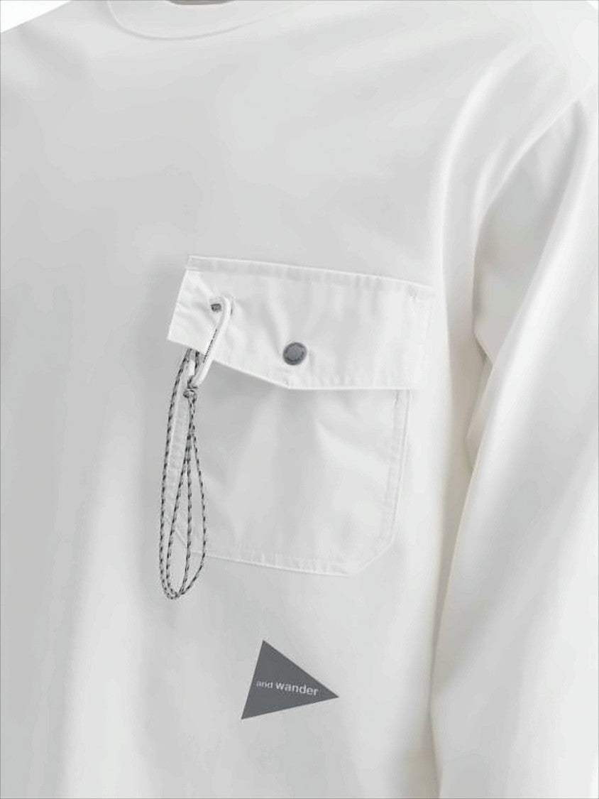 Minimalist Long-Sleeve Cotton T-Shirt With Chest Pocket