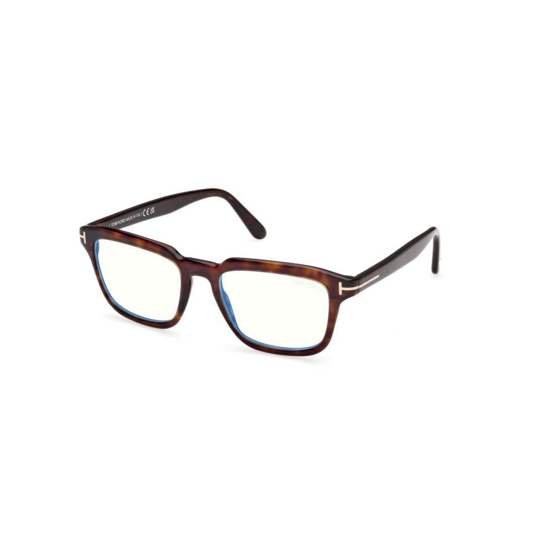 Ft6032-B Tortoiseshell Pattern Rectangular Frame Eyeglasses