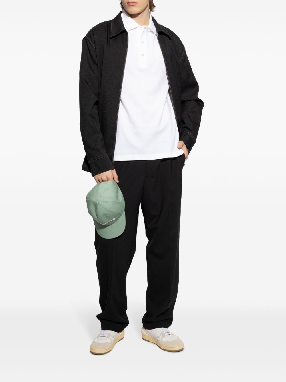 Polo Shirt with Button Placket