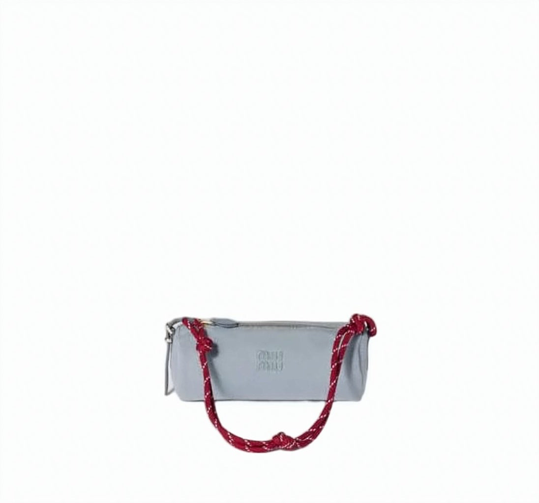 Small Structured Shoulder Bag With Embossed Logo And Gold-Tone Accents