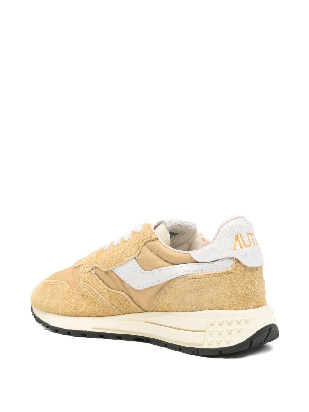 Panelled Green And Yellow Calf Suede Sneakers