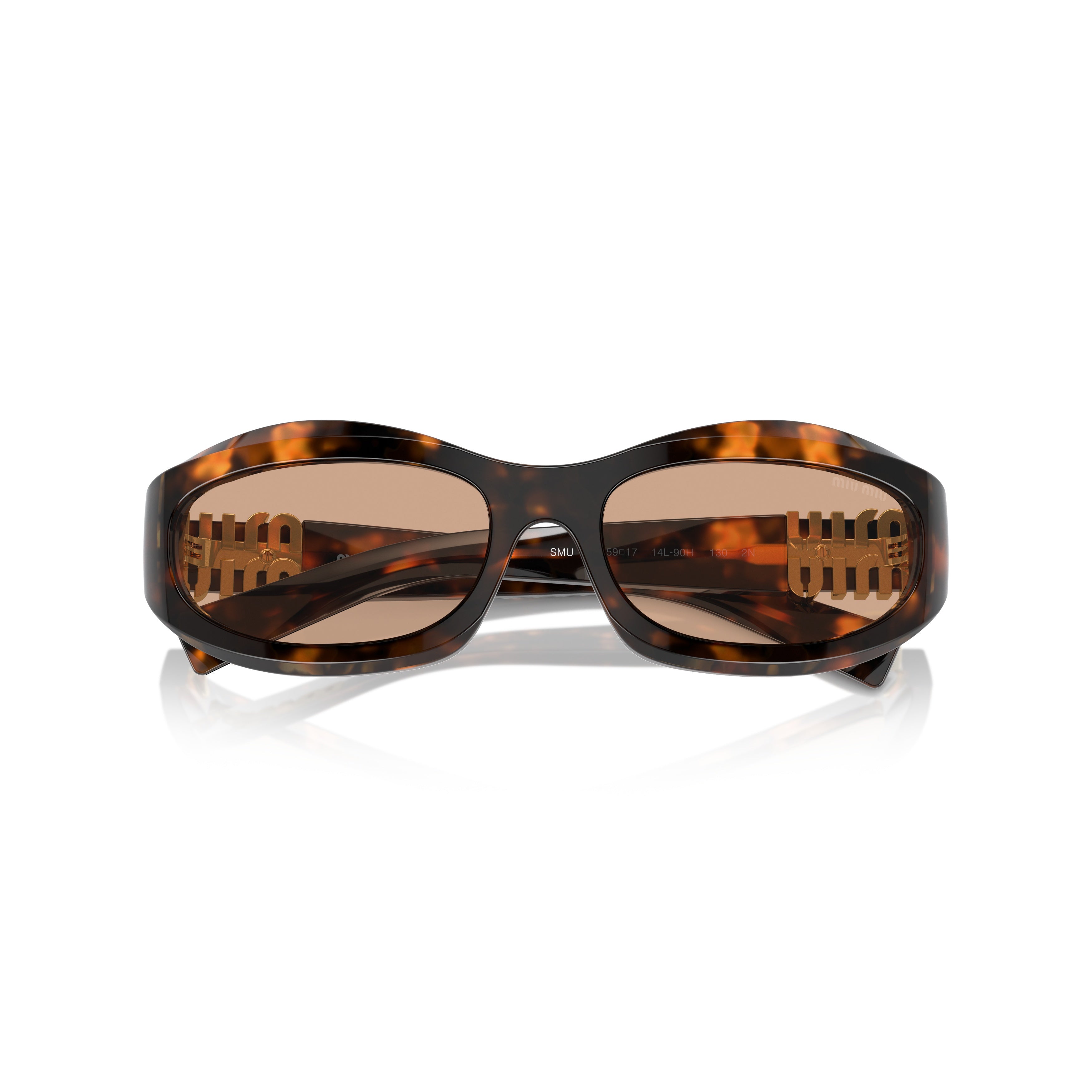 0mu 14zs Oval Tortoiseshell Sunglasses