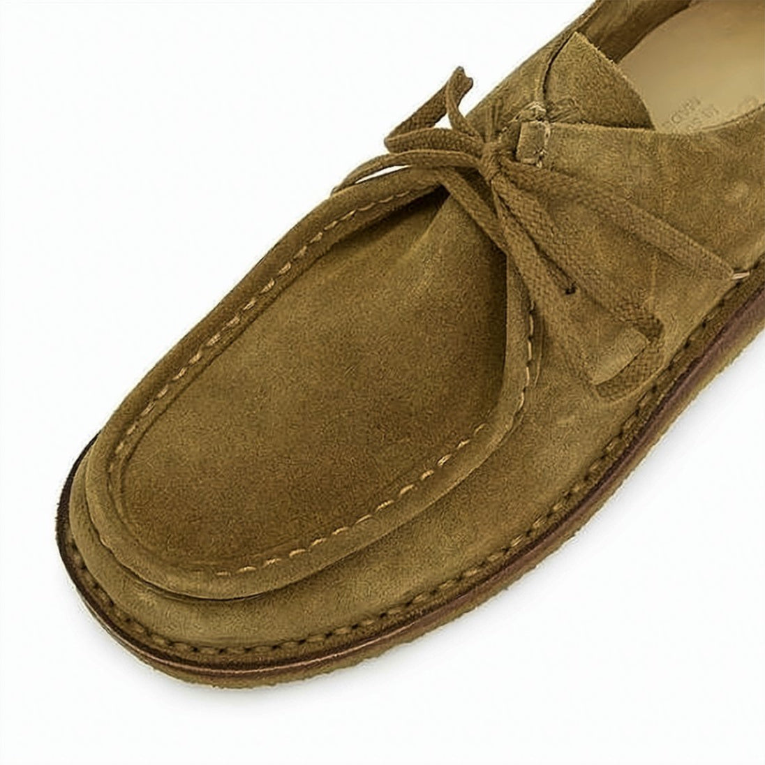 Moccasin-Style Suede Boots with Lace-Up Design
