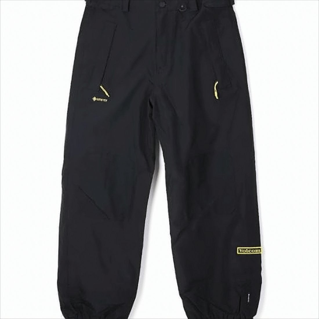 Straight Fit Black Nylon Pants with Design