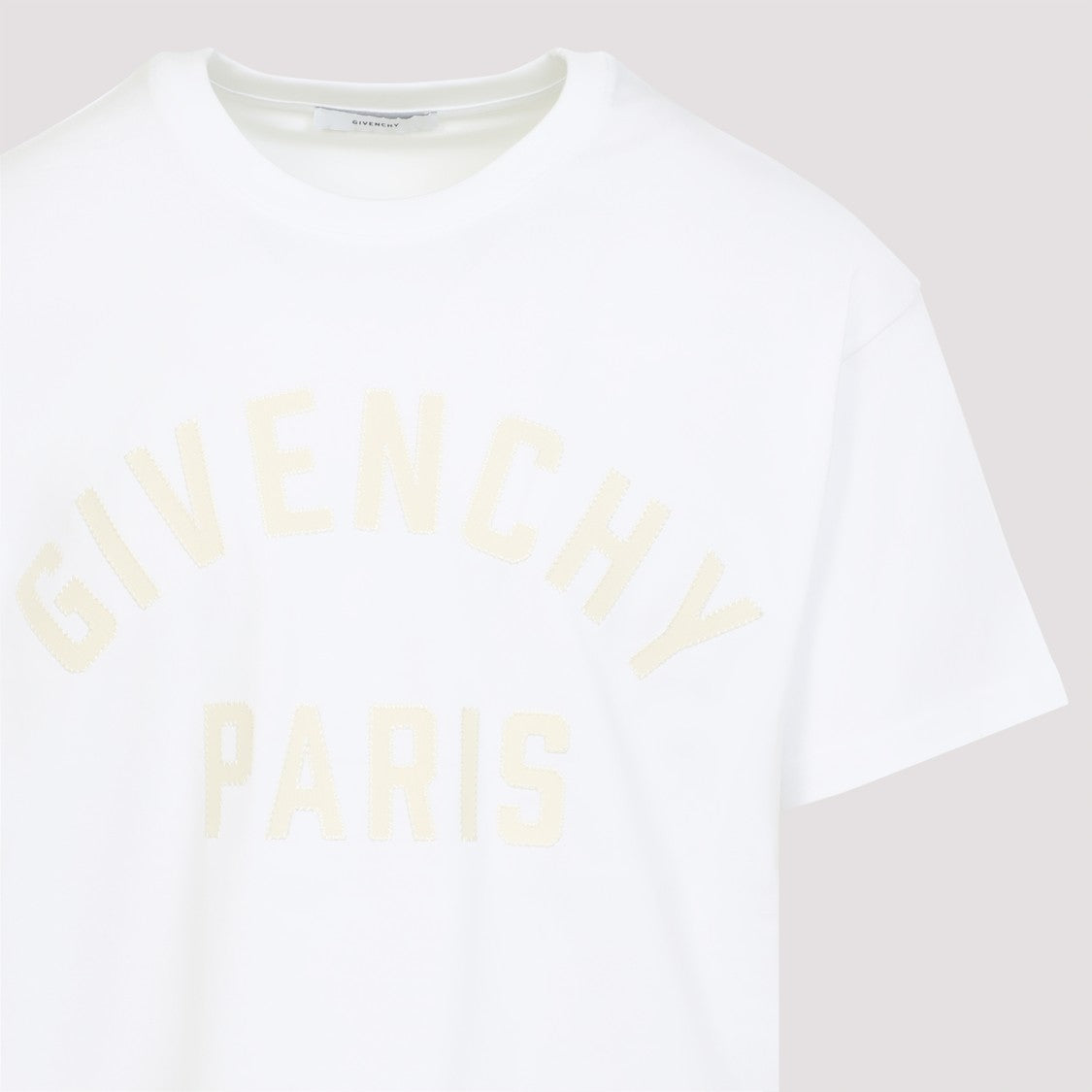 White Logo Cotton T-Shirt