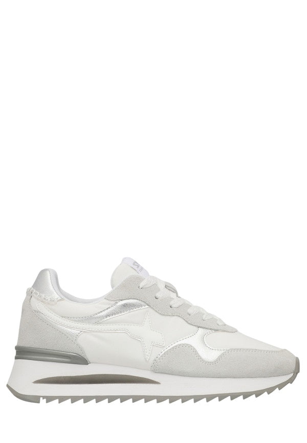 Technical Fabric and Suede Sneakers