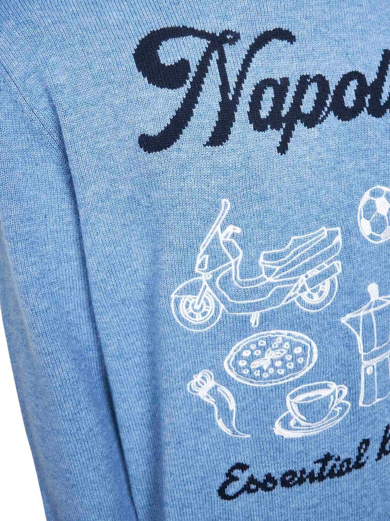 Light Blue Graphic Sweatshirt