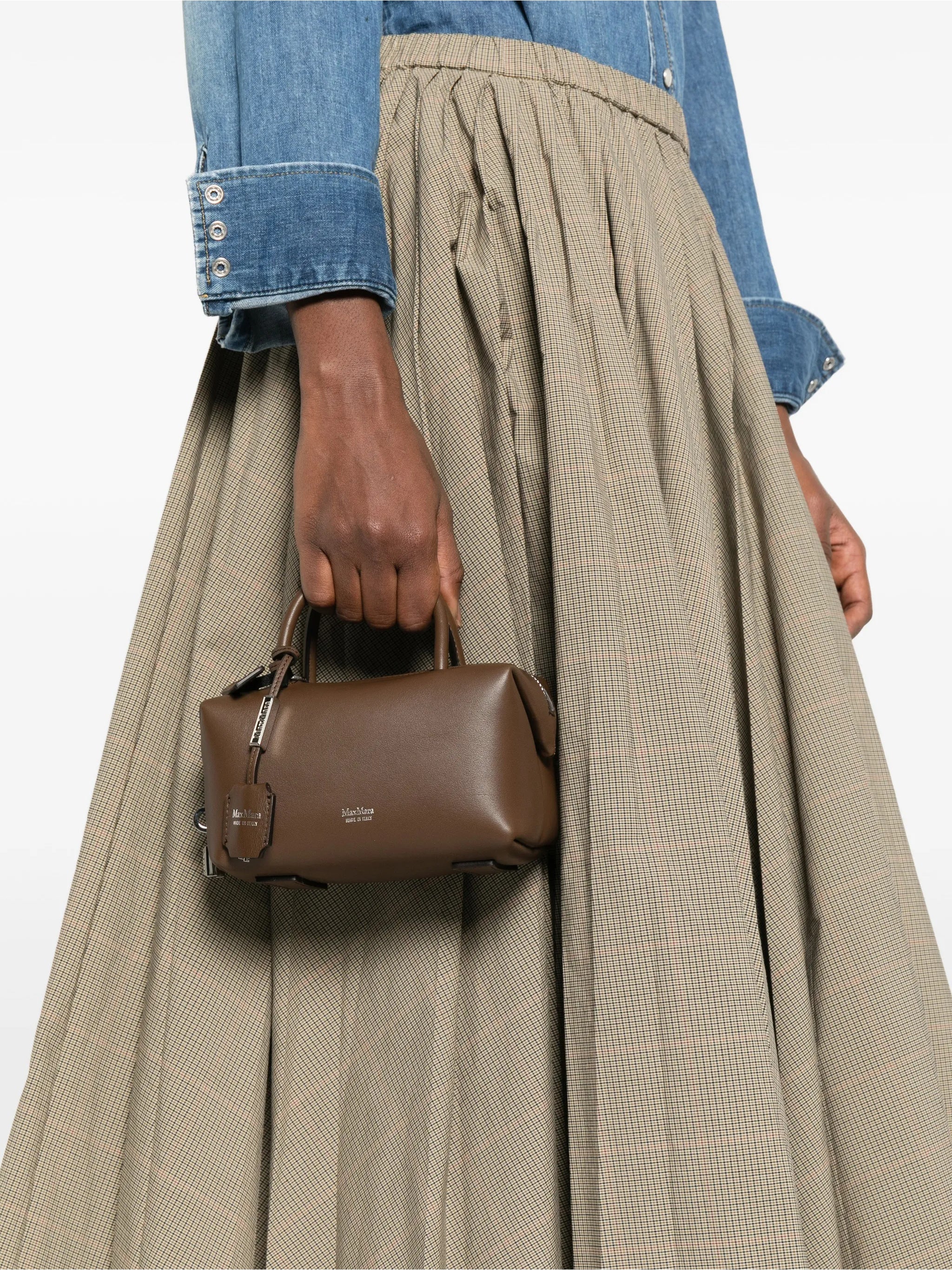 Brown Holdalls Structured Leather Holdall Bag