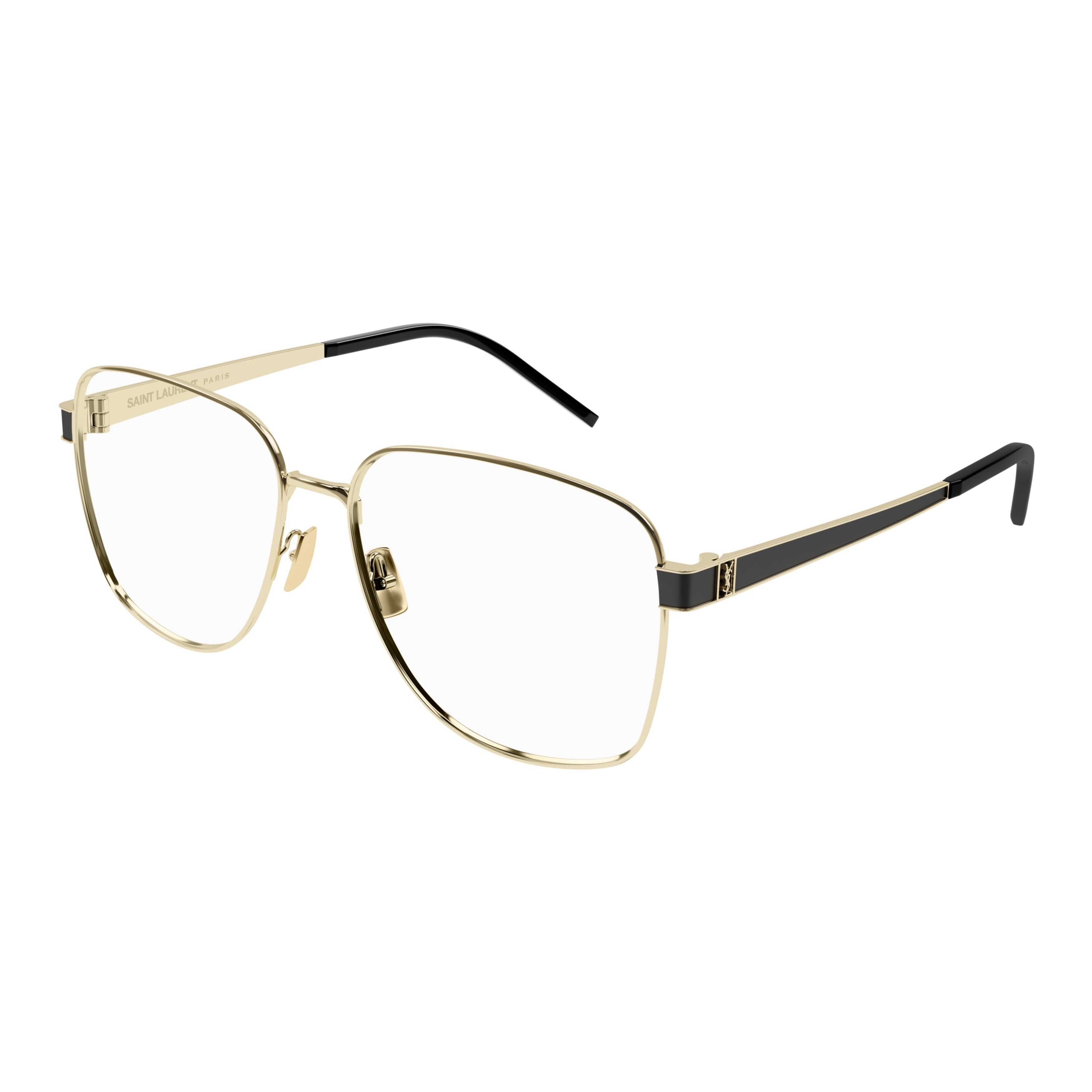 Square Shaped Gold-Toned Metal Frame Sunglasses