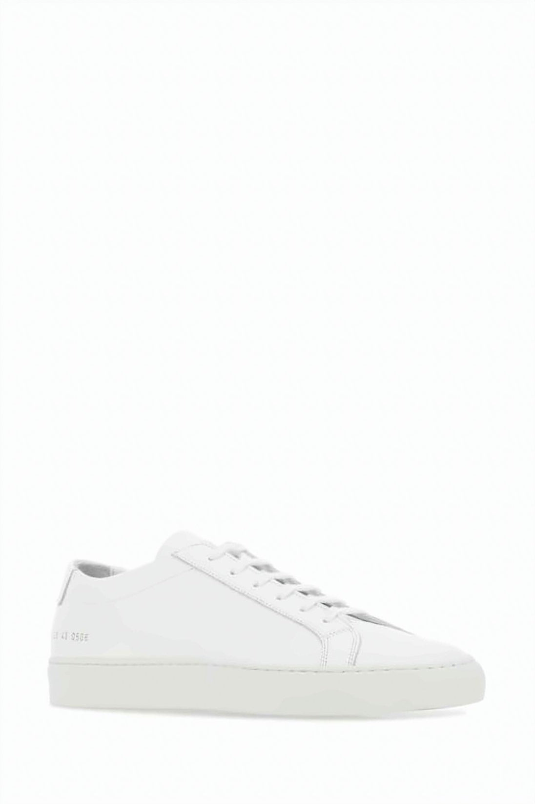 White Cowhide Leather All-White Achilles Sneakers