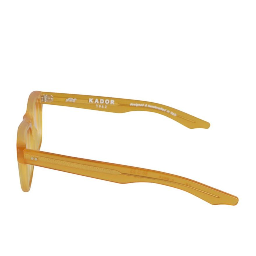 Voyager 23 Translucent Amber-Yellow Rectangular Frame Sunglasses